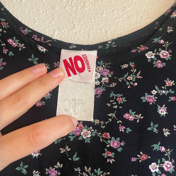 Vintage 90s Floral Cottage Prairie Maxi Dress - Picture 2 of 5